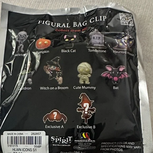 Halloween Pumpkin Scarecrow Bag Clip - Picture 4 of 5